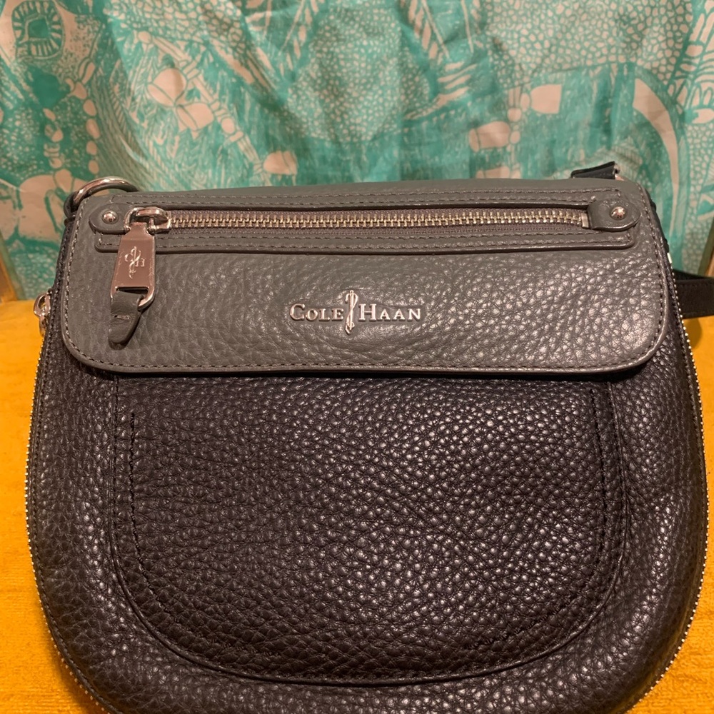 Cole Haan Black Leather Crossbody Bag